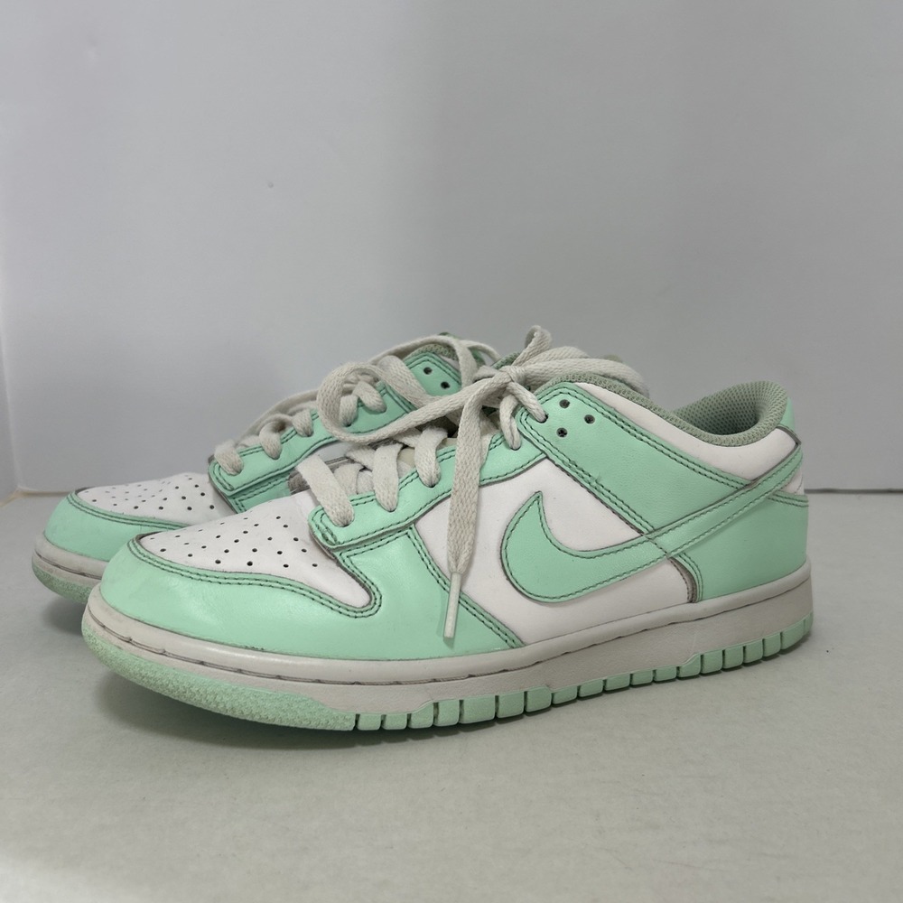 Nike Women's Mint Green and White Platform Sneakers